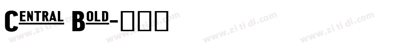Central Bold字体转换 Central Bold字体转换